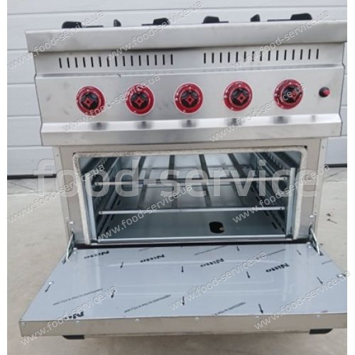 Плита газова Silver KZN-80 4-х конфорочна з газовою духовкою KZN-800